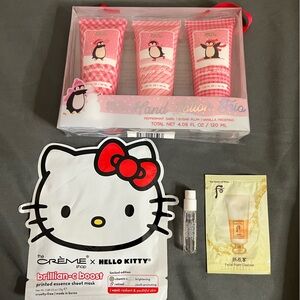 Hello Kitty Face Mask and K-Beauty hand lotion cream